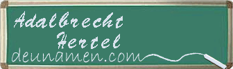 Adalbrecht Hertel Visitenkarte